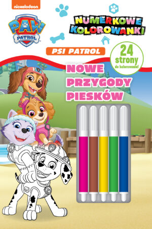 Psi Patrol. Numerkowe kolorowanki. Nowe przygody piesków